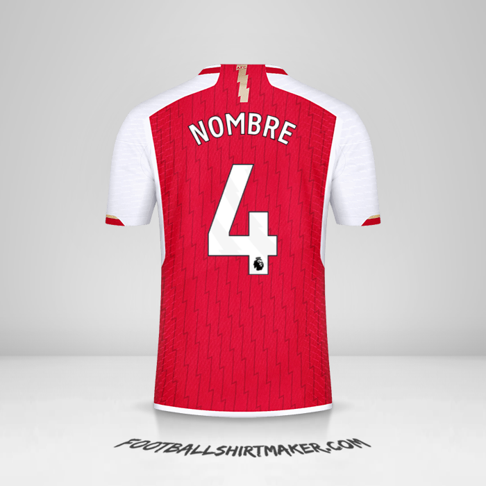 Camiseta Arsenal 2023/2024 -  nombre - 4