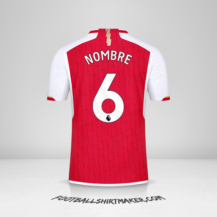 Jersey Arsenal 2023/2024 -  nombre - 6