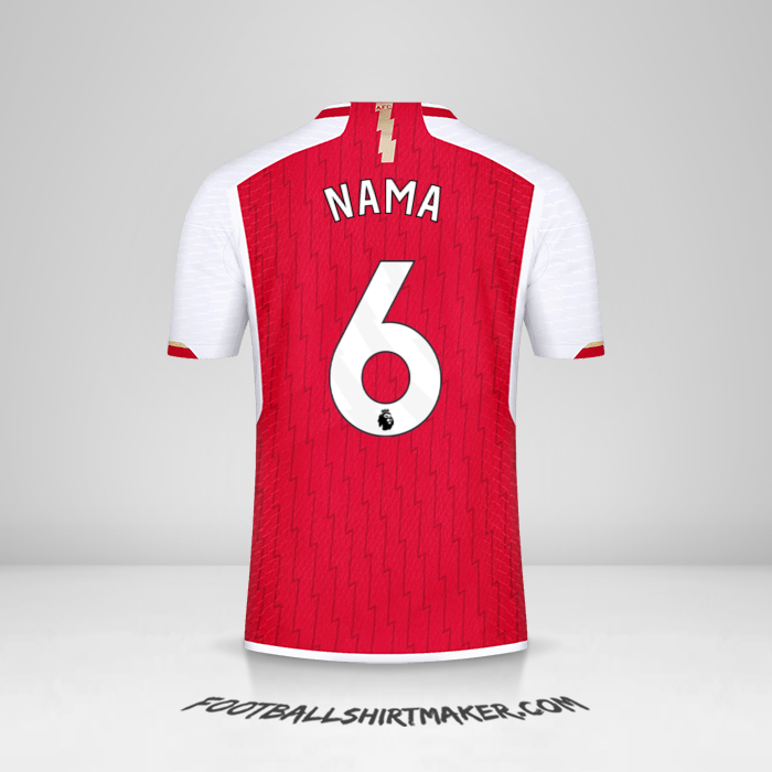 Jersey Arsenal 2023/2024 -  nama - 6