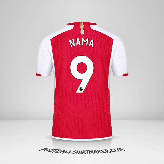 Jersey Arsenal 2023/2024 -  nama - 9