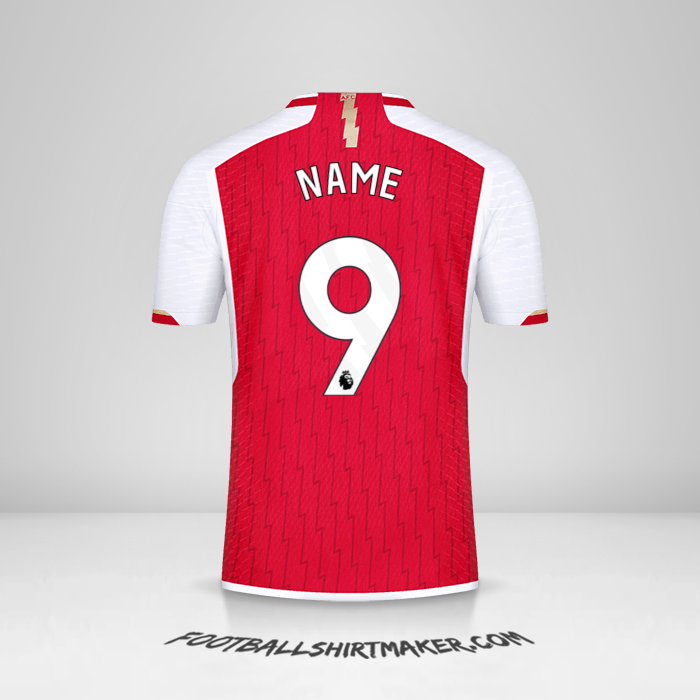 Jersey Arsenal 2023/2024 -  name - 9