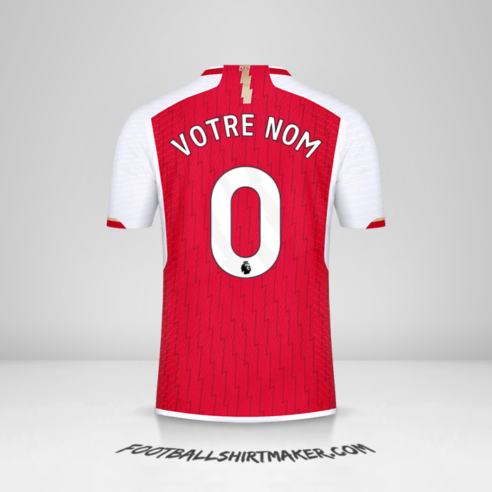 Maillot Arsenal 2023/2024 -  votre nom - 0