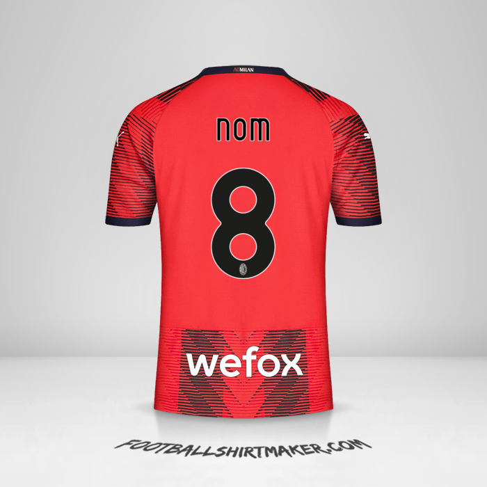 Maillot AC Milan 2023/2024 -  nom - 8