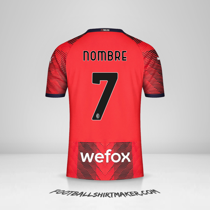 Jersey AC Milan 2023/2024 -  nombre - 7