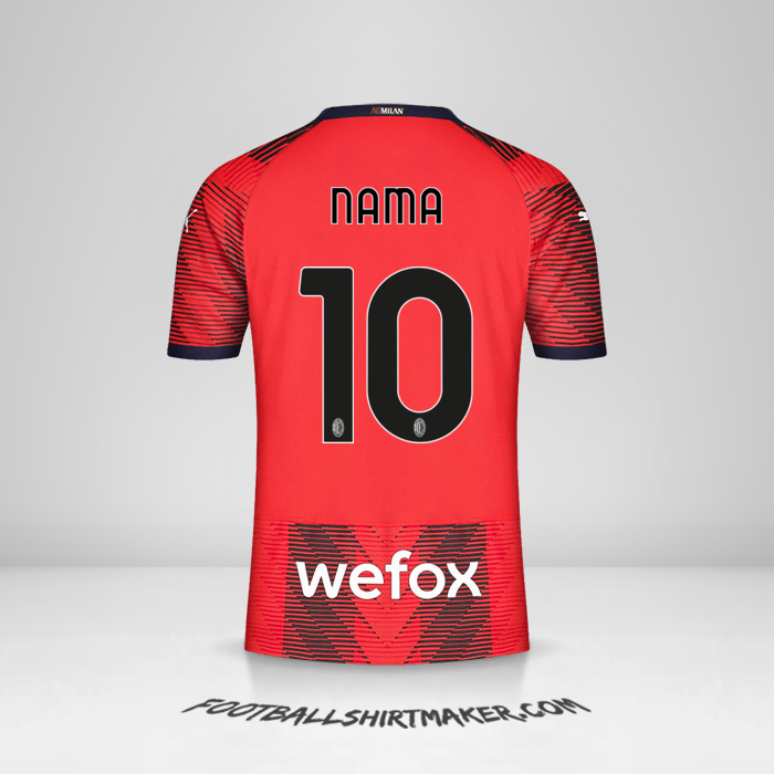 Jersey AC Milan 2023/2024 -  nama - 10