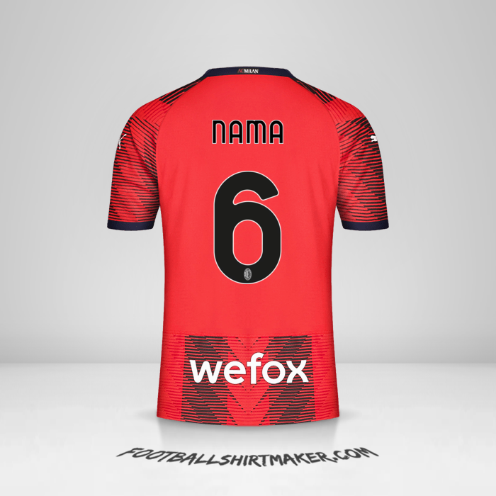 Jersey AC Milan 2023/2024 -  nama - 6