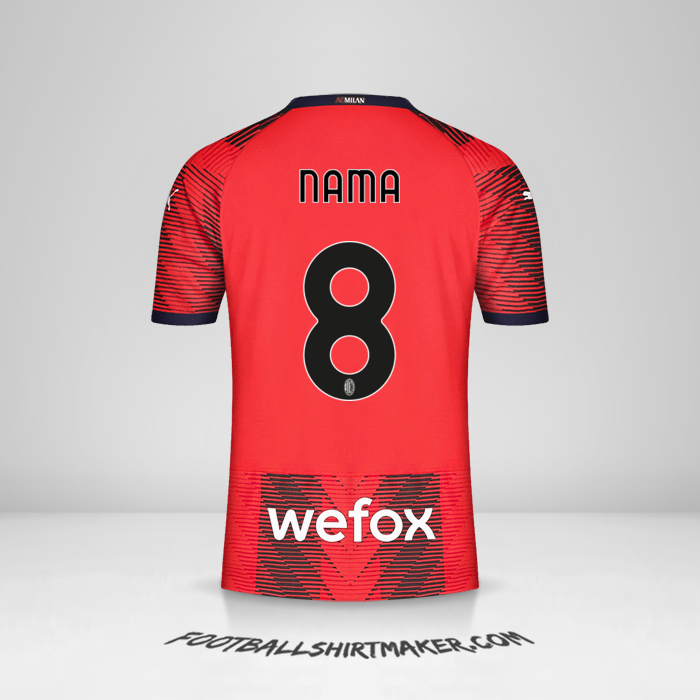 Jersey AC Milan 2023/2024 -  nama - 8
