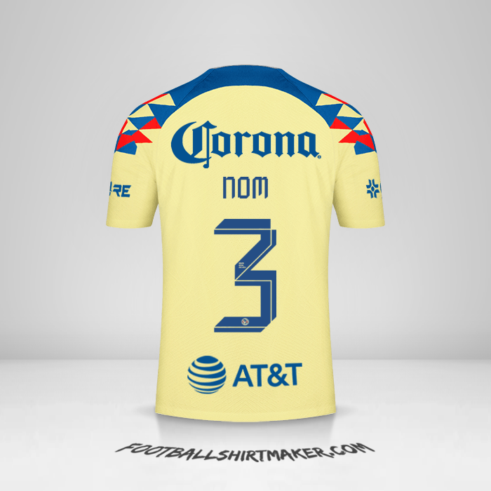 Maillot Club America 2023/2024 -  nom - 3