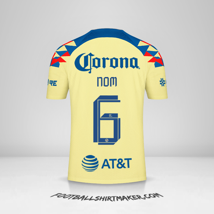 Maillot Club America 2023/2024 -  nom - 6