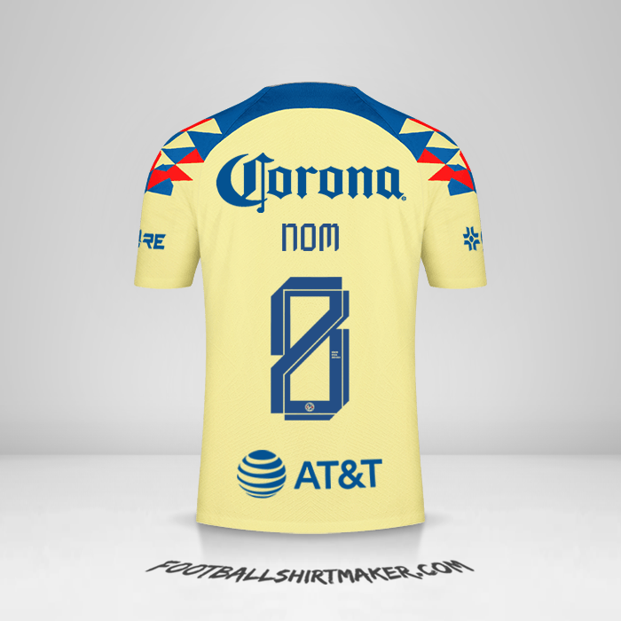 Maillot Club America 2023/2024 -  nom - 8