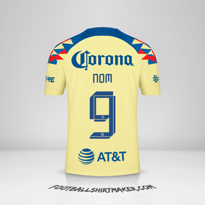 Maillot Club America 2023/2024 -  nom - 9