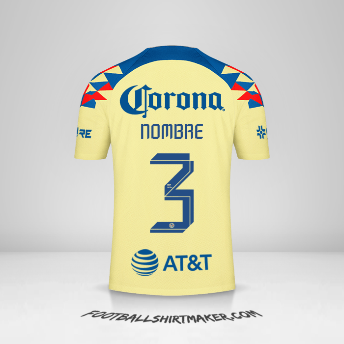 Camiseta Club America 2023/2024 -  nombre - 3