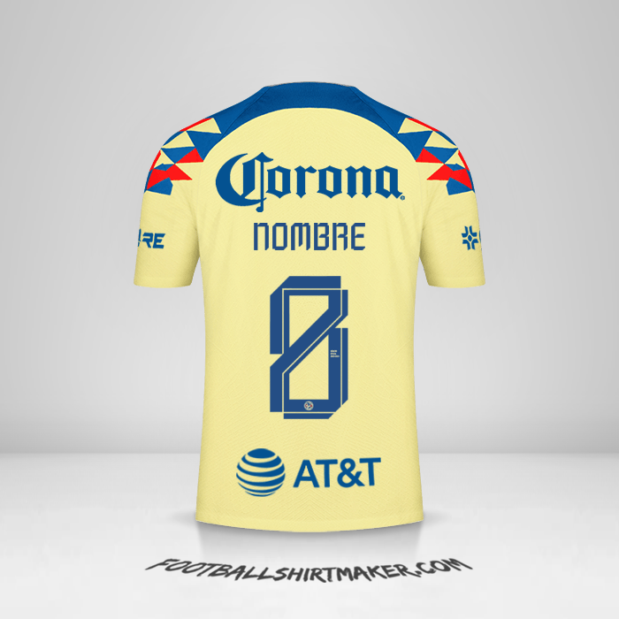Camiseta Club America 2023/2024 -  nombre - 8