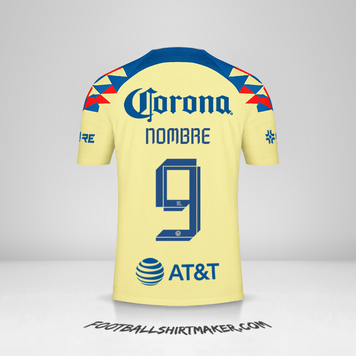 Camiseta Club America 2023/2024 -  nombre - 9