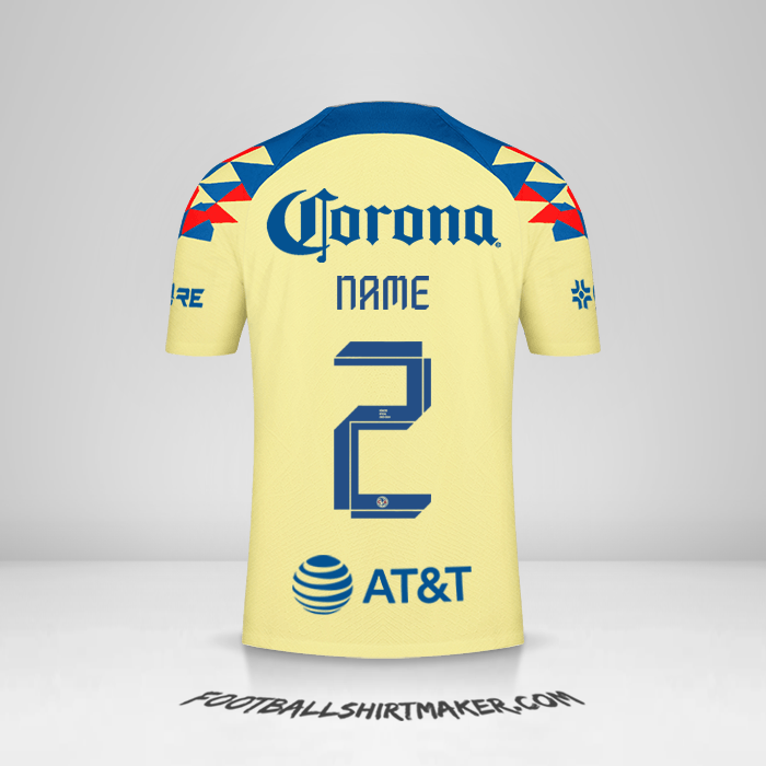 Trikot Club America 2023/2024 -  name - 2