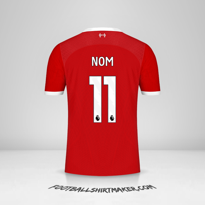 Maillot Liverpool FC 2023/2024 -  nom - 11