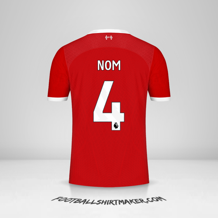Maillot Liverpool FC 2023/2024 -  nom - 4