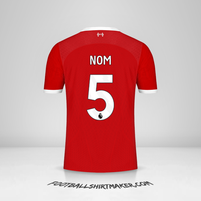Maillot Liverpool FC 2023/2024 -  nom - 5