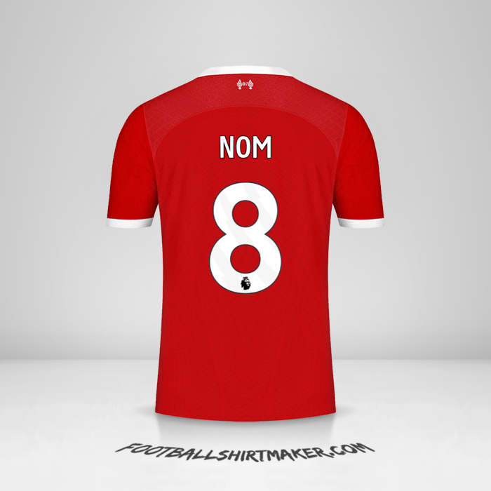 Maillot Liverpool FC 2023/2024 -  nom - 8