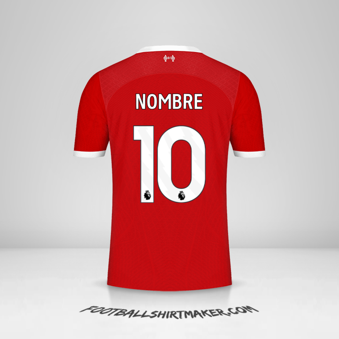 Camiseta Liverpool FC 2023/2024 -  nombre - 10