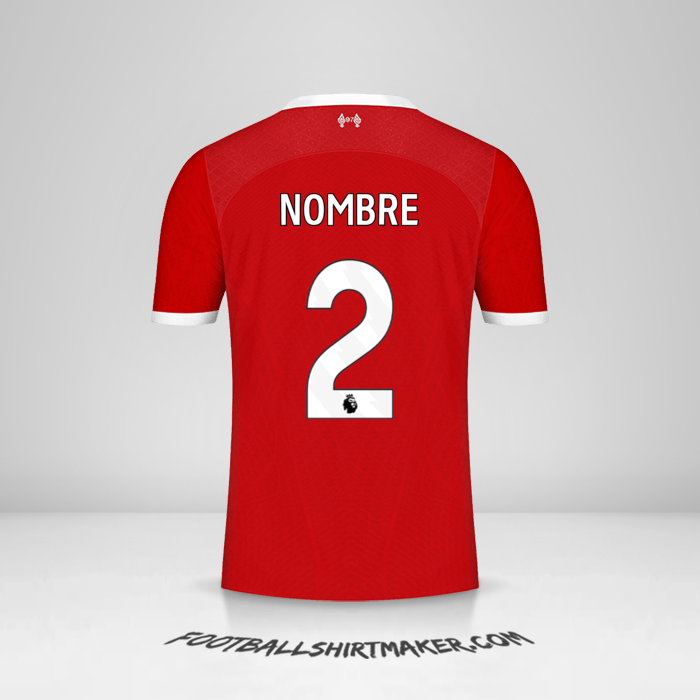Jersey Liverpool FC 2023/2024 -  nombre - 2