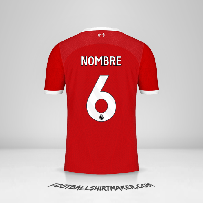 Camiseta Liverpool FC 2023/2024 -  nombre - 6