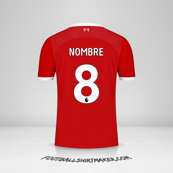 Jersey Liverpool FC 2023/2024 -  nombre - 8
