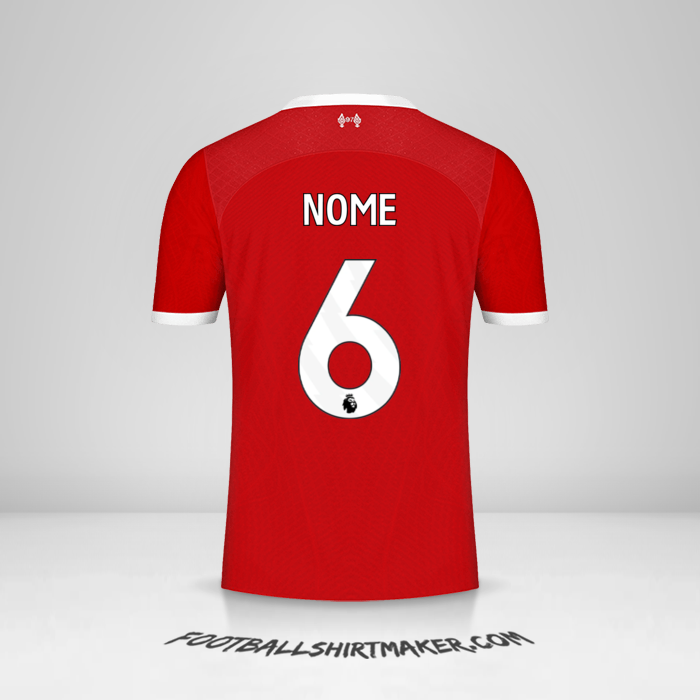 Camisa Liverpool FC 2023/2024 -  nome - 6