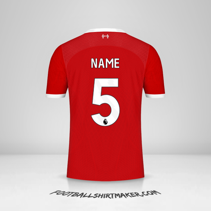 Jersey Liverpool FC 2023/2024 -  name - 5