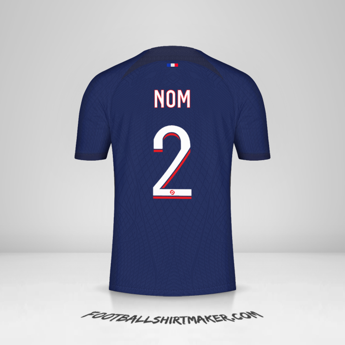 Maillot Paris Saint Germain 2023/2024 -  nom - 2