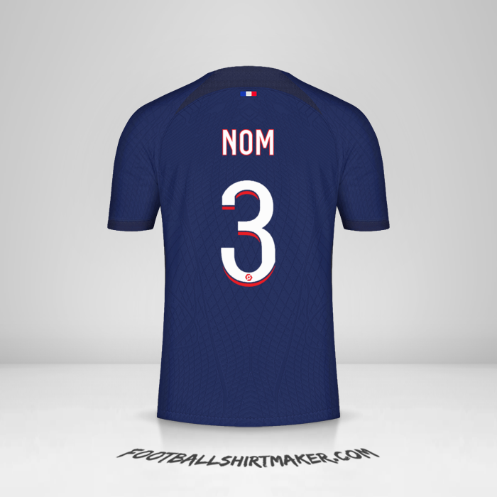 Maillot Paris Saint Germain 2023/2024 -  nom - 3