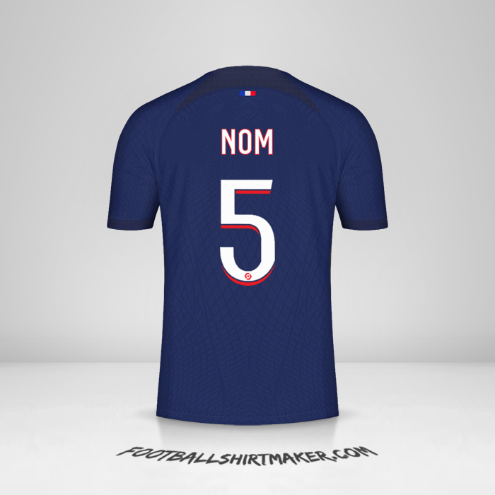 Maillot Paris Saint Germain 2023/2024 -  nom - 5