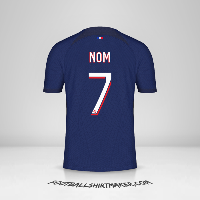 Maillot Paris Saint Germain 2023/2024 -  nom - 7