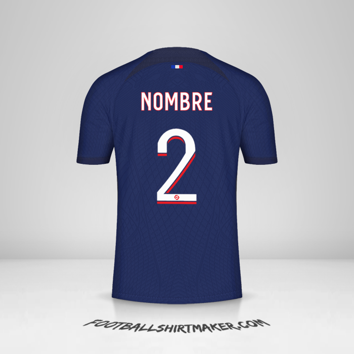 Jersey Paris Saint Germain 2023/2024 -  nombre - 2