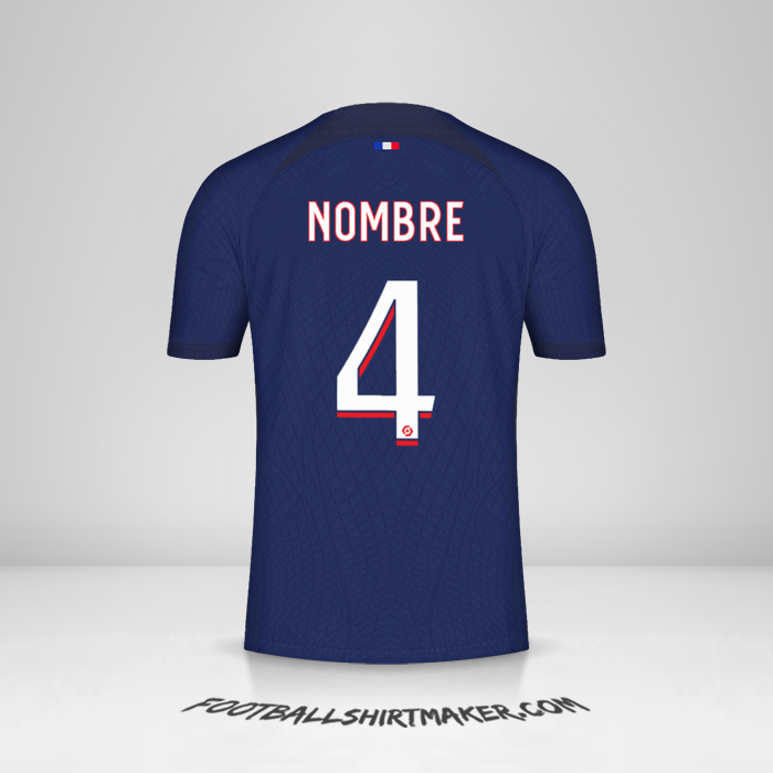 Jersey Paris Saint Germain 2023/2024 -  nombre - 4