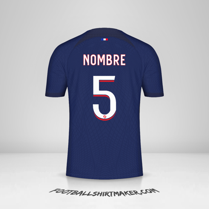 Jersey Paris Saint Germain 2023/2024 -  nombre - 5