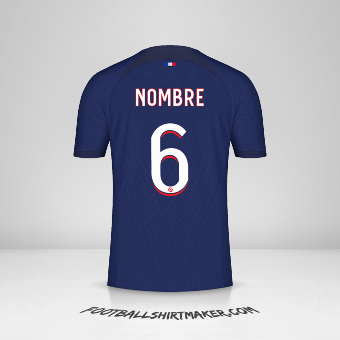 Jersey Paris Saint Germain 2023/2024 -  nombre - 6