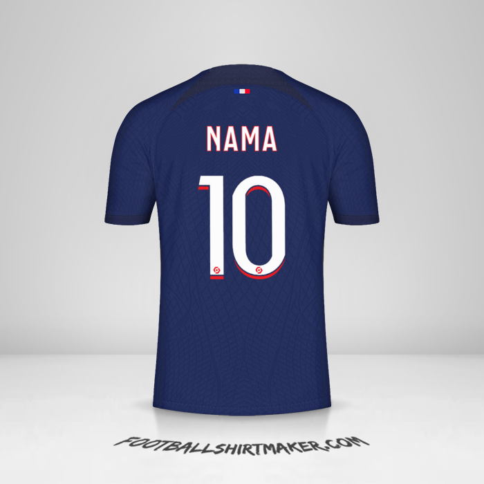 Jersey Paris Saint Germain 2023/2024 -  nama - 10