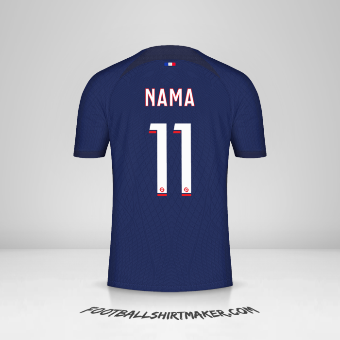 Jersey Paris Saint Germain 2023/2024 -  nama - 11