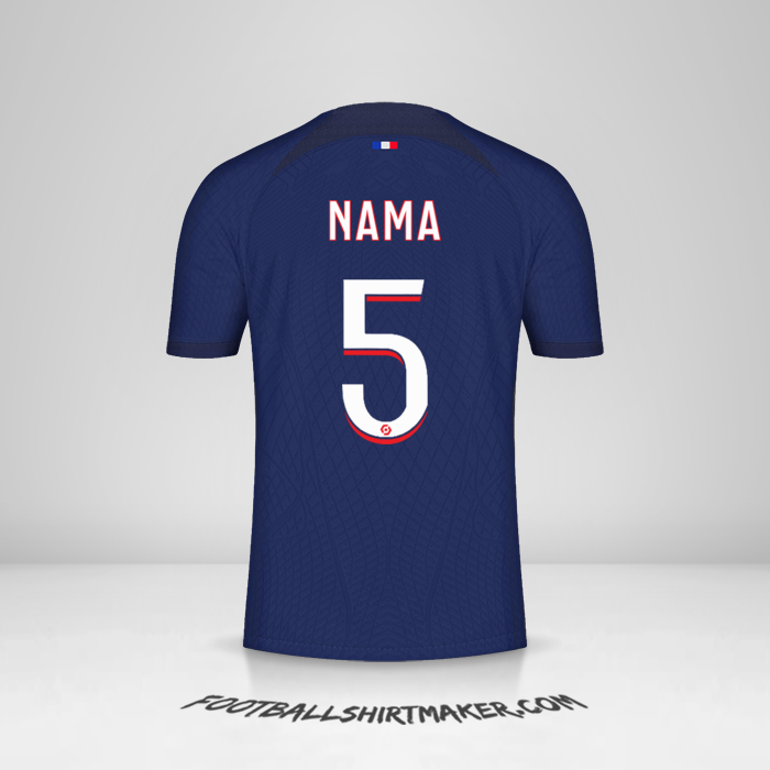 Jersey Paris Saint Germain 2023/2024 -  nama - 5