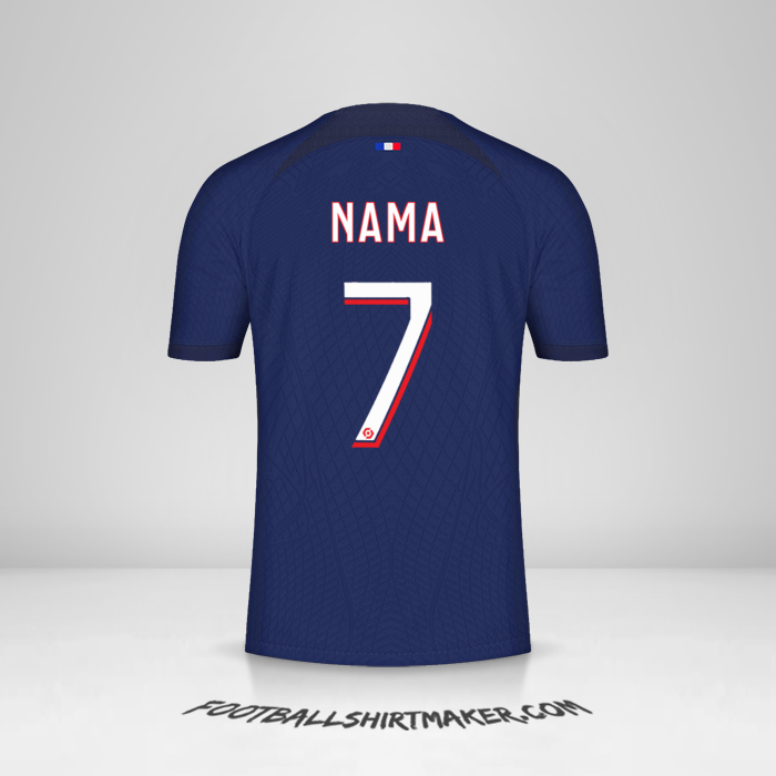 Jersey Paris Saint Germain 2023/2024 -  nama - 7