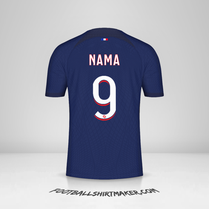 Jersey Paris Saint Germain 2023/2024 -  nama - 9