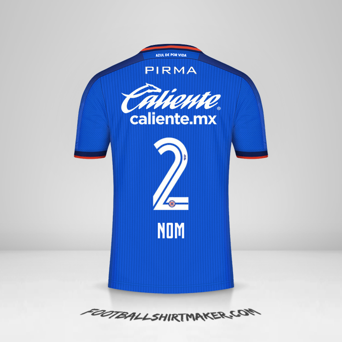 Maillot Cruz Azul 2023/2024 -  nom - 2
