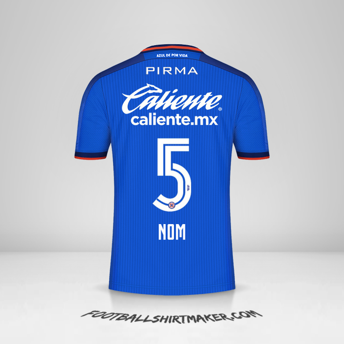 Maillot Cruz Azul 2023/2024 -  nom - 5