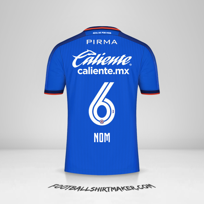 Maillot Cruz Azul 2023/2024 -  nom - 6