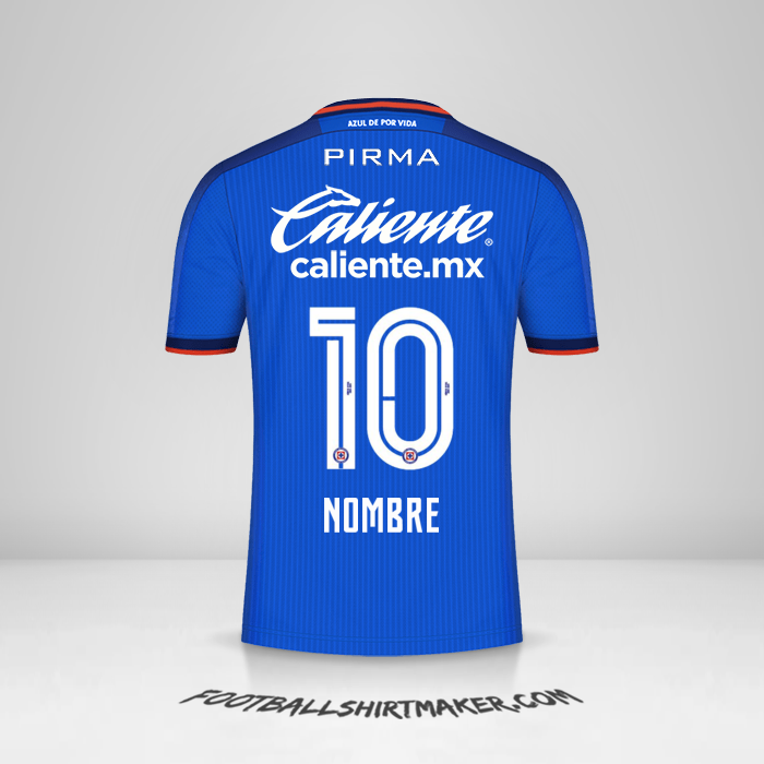 Jersey Cruz Azul 2023/2024 -  nombre - 10
