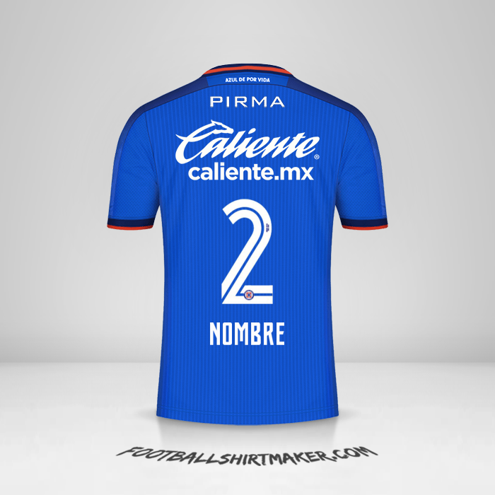 Camiseta Cruz Azul 2023/2024 -  nombre - 2