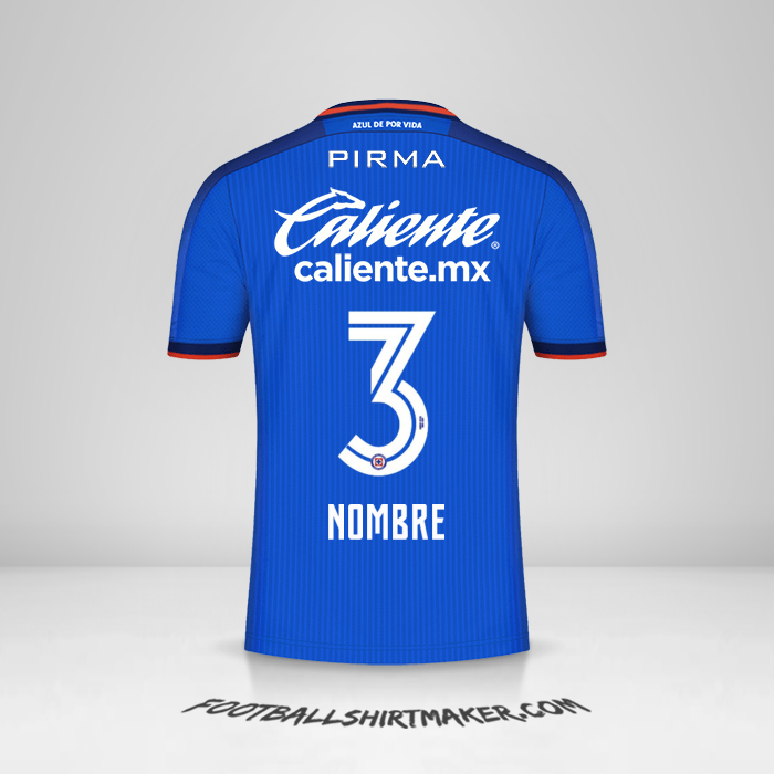 Jersey Cruz Azul 2023/2024 -  nombre - 3