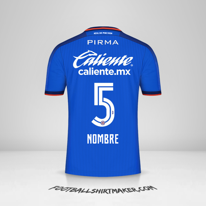 Camiseta Cruz Azul 2023/2024 -  nombre - 5