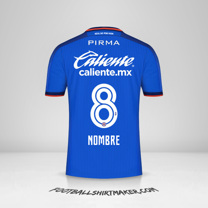 Camiseta Cruz Azul 2023/2024 -  nombre - 8